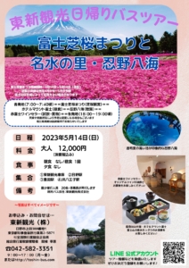 0514富士芝桜まつりと 忍野八海チラシ